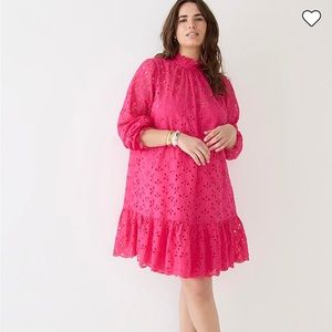 Sz Small J. Crew Ruffleneck Mini Dress in Eyelet